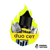 Комбинация Duo VMATE №3: Картридж Voopoo VMATE V3 (Top Fill) 0.7 Ом, 3 мл + Картридж Voopoo VMATE V2 0.7 Ом + Octobar Go Лимон 30 мл 50 мг