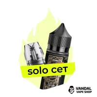 Комбинация Solo VMATE №4: Картридж Voopoo VMATE V3 (Top Fill) 1.0 Ом, 3 мл + Infinity Max Captain 30 мл 50 мг