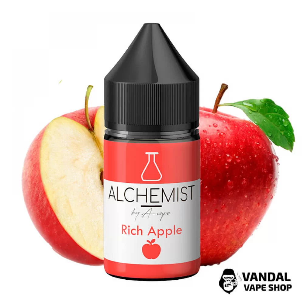 Жидкость Alchemist Salt – 30 мл 50 мг на солевом никотине со вкусом яблока