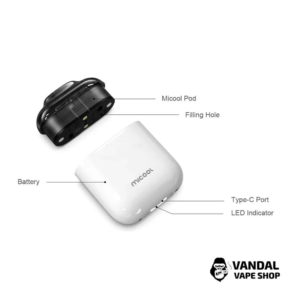 Оригинальная Pod-система ZQ MiCool 2 Pod Kit в желтом цвете