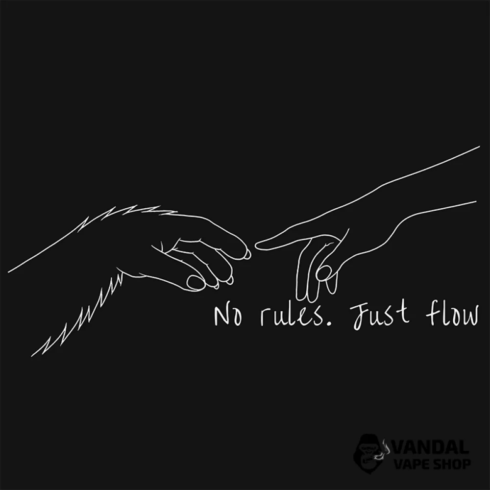 Сумка-шопер - чорна "No rules. Just flow"