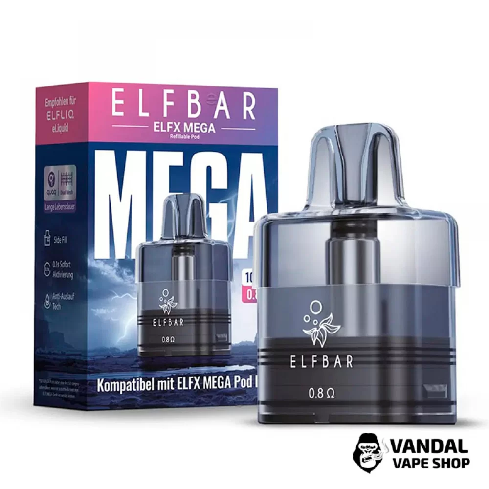 Сменный картридж Elf Bar ELFX Mega XL 0.8 Ом Сменный картридж Elf Bar ELFX Mega XL 0.8 Ом