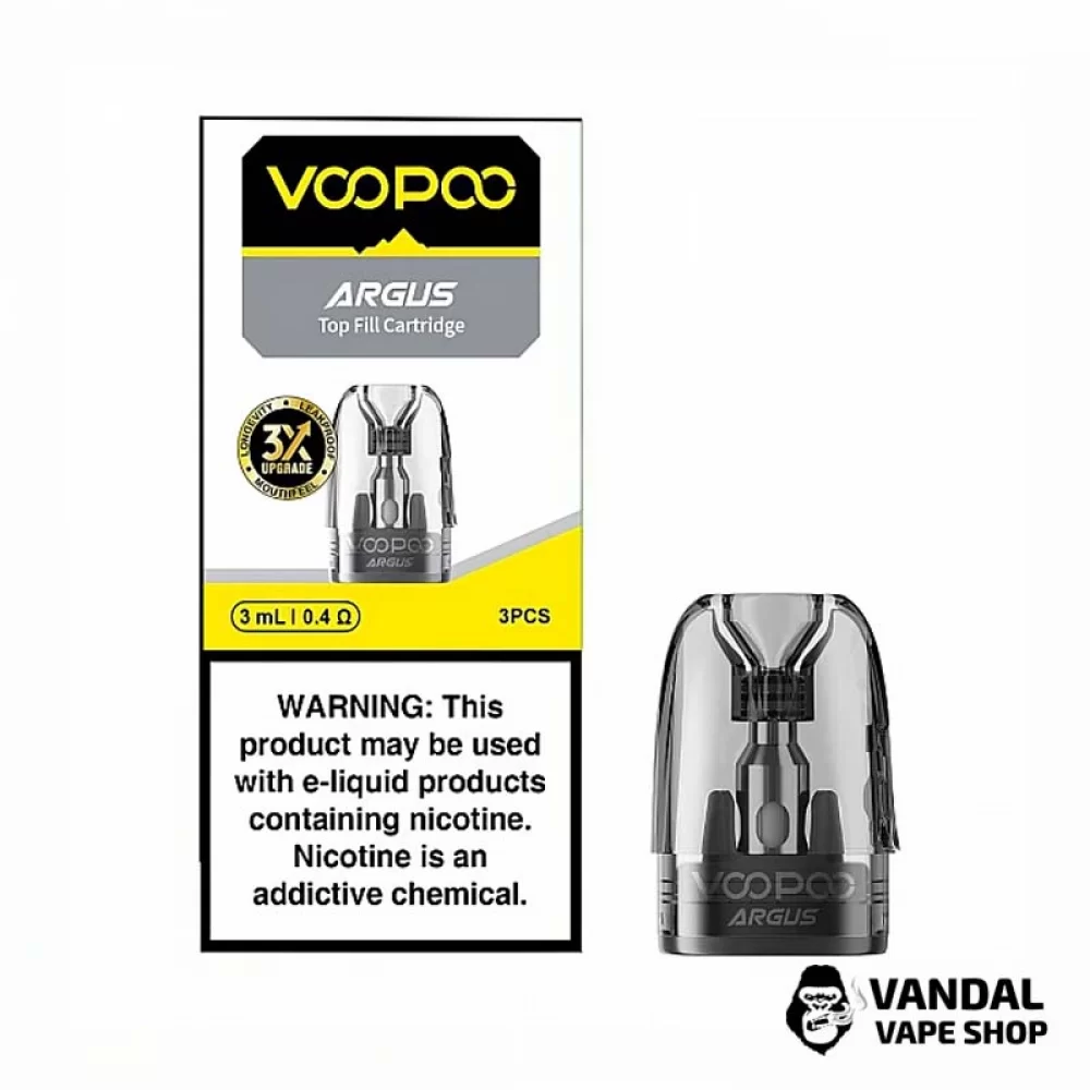 Сменный картридж Voopoo Argus Top Fill 0.4 Ом 3 мл