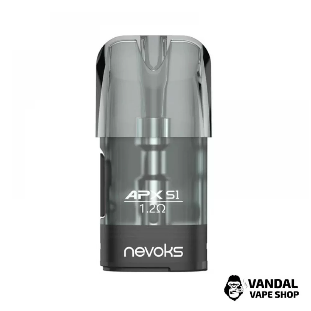Картридж для Nevoks Feelin APX S1 1.2 Ом для APX S1 Pod Kit, APX C1 Pod Kit та Pagee Air Pod Kit Картридж для Nevoks Feelin APX S1 1.2 Ом для APX S1 Pod Kit, APX C1 Pod Kit та Pagee Air Pod Kit