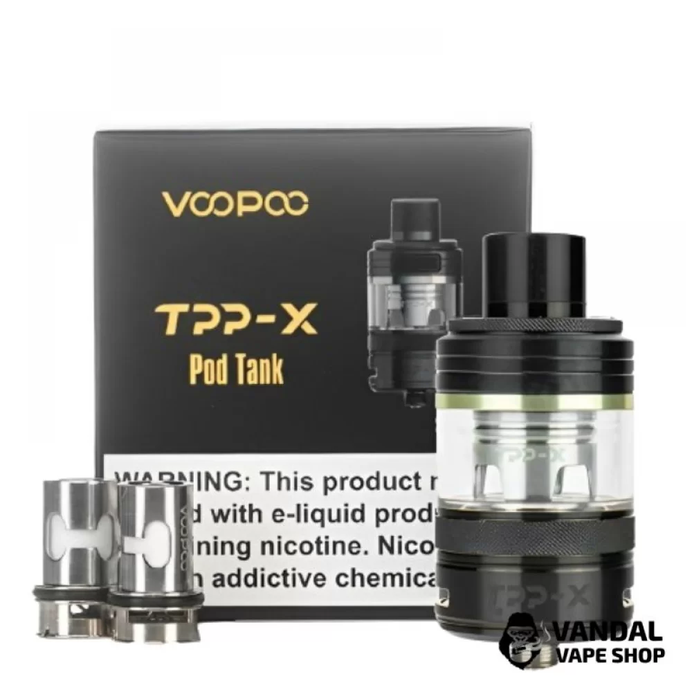 Картридж Voopoo TPP X Pod Tank 5.5 мл в черном цвете