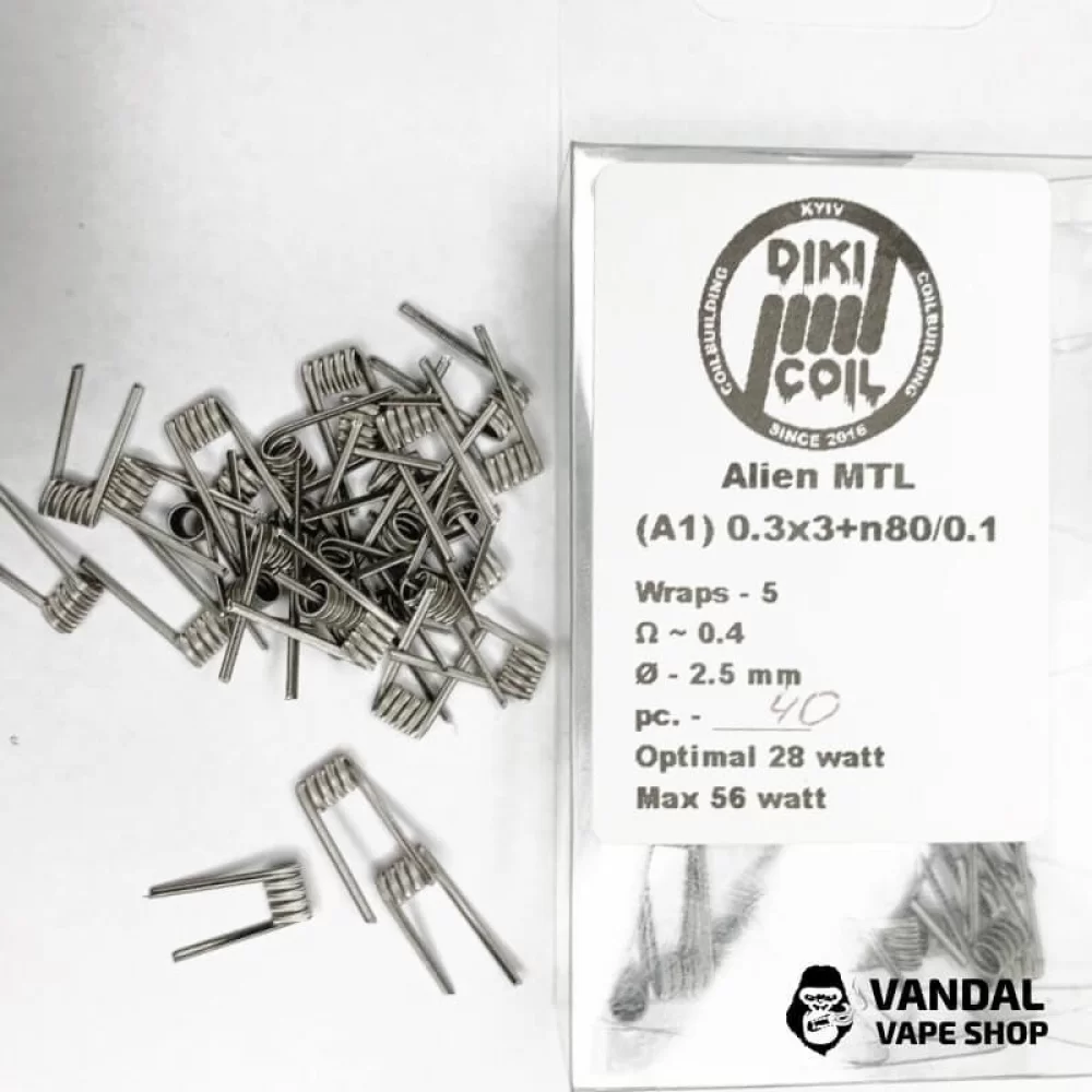 Спираль Alien MTL 0.4 Ohm (A1) 0.3x3+n80/0.12