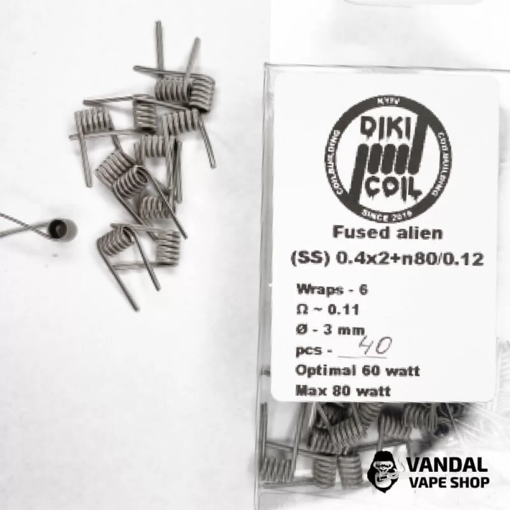 Спираль Fused 0,11 Ohm (Ss) 0.4x2+n80/0.12