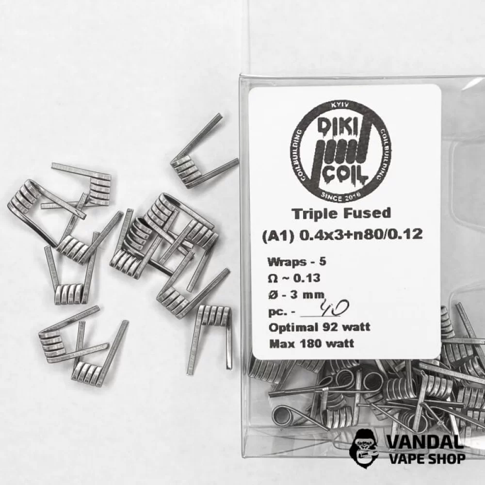 Triple Fused 0.13 Ohm (A1) 0.4x3+n80/0.12