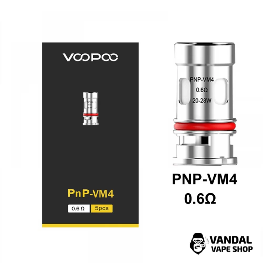 Змінний випаровувач Voopoo PnP Coil (Original) VM4 Single Mesh 0.6 Ом