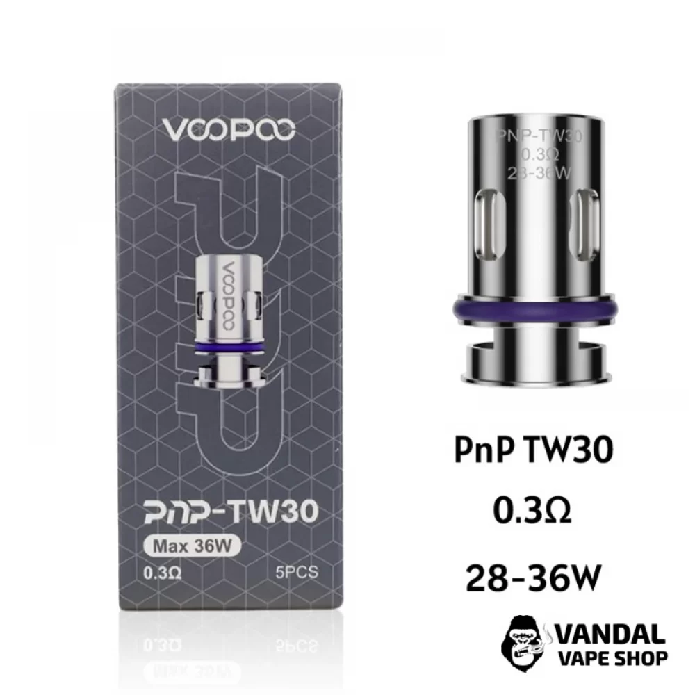 Оригинальный Сменный Испаритель Voopoo PnP TW30 Coil с сопротивлением 0.3 Ом