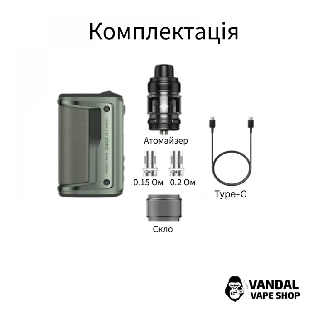 Стартовый набор VooPoo Argus GT 160W TC Kit в чёрном и красном цветах