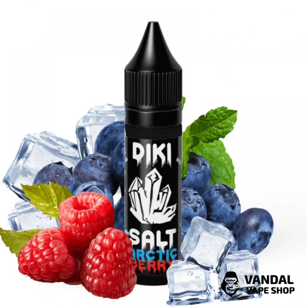 Жидкость Diki Salt  50мг, 15мл НА СОЛЕВОМ НИКОТИНЕ со вкусом ягодного микса с холодком