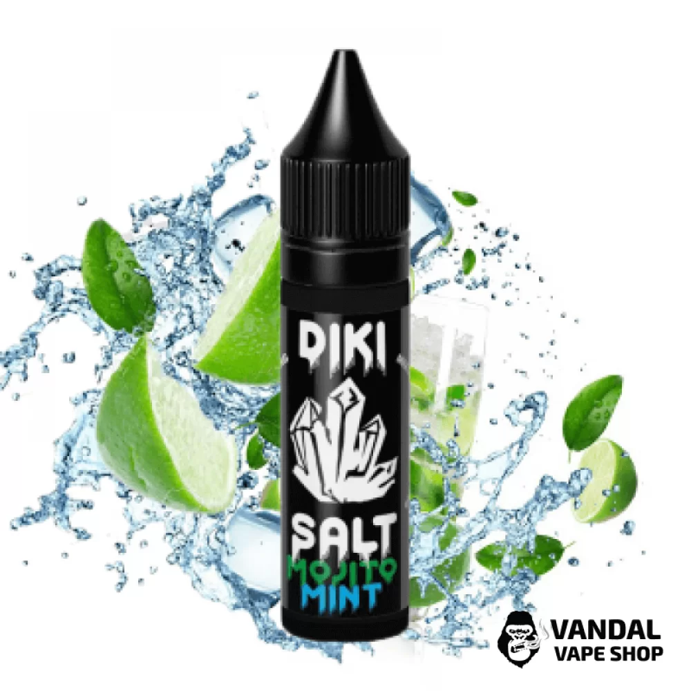 Жидкость Diki Salt 50мг, 15мл НА СОЛЕВОМ НИКОТИНЕ со вкусом мохито