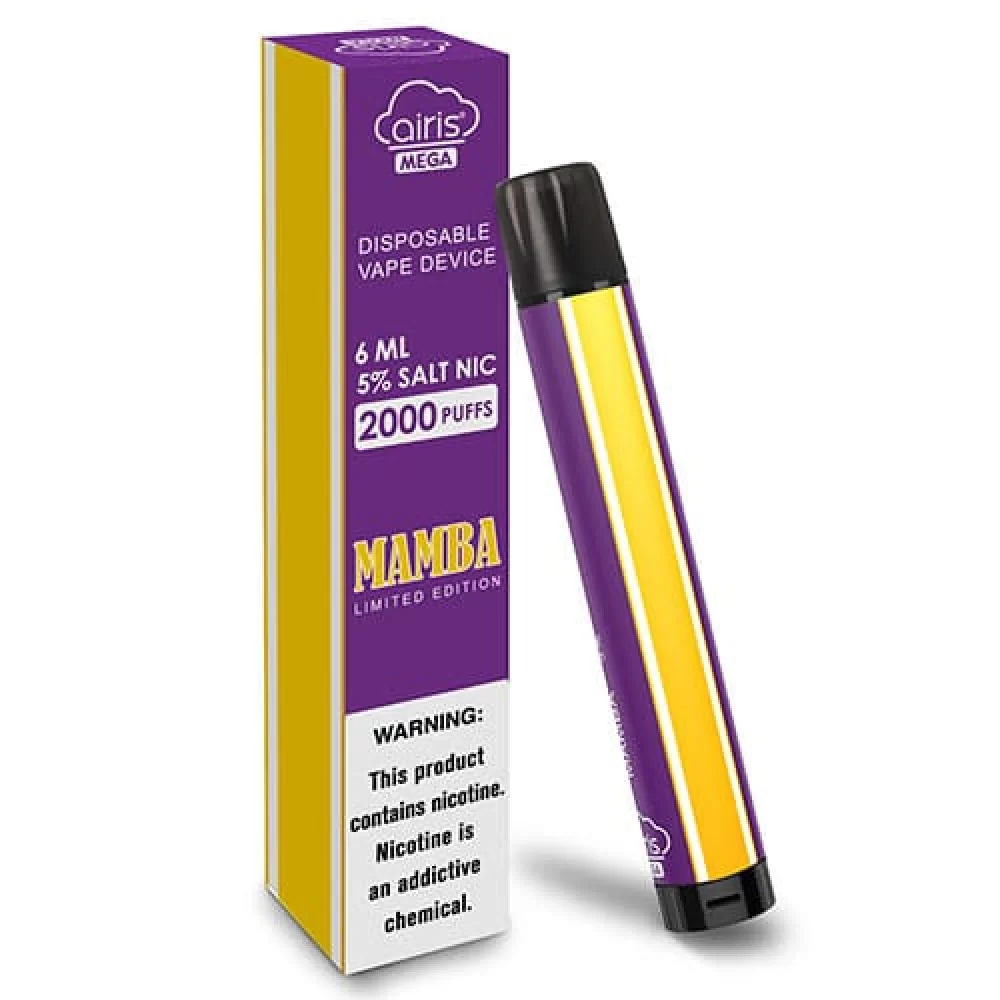 Одноразка Airis Mega 2000 Disposable Vape зі смаком пітайї і полуниці Одноразка Airis Mega 2000 Disposable Vape зі смаком пітайї і полуниці