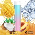Одноразовая Pod система BMOR PI+ Disposable Kit 1500mAh на 3500 затяжек со вкусом кокосового молока, манго и персика с холодком