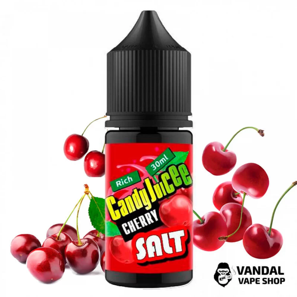 ЖИДКОСТЬ Candy Juicee Salt 30 мл НА СОЛЕВОМ НИКОТИНЕ 25 мг со вкусом вишни
