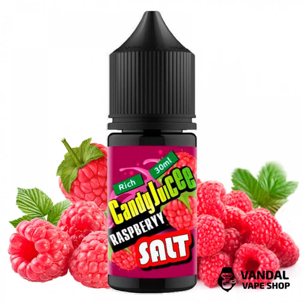 ЖИДКОСТЬ Candy Juicee Salt 30 мл НА СОЛЕВОМ НИКОТИНЕ 25 мг со вкусом малины