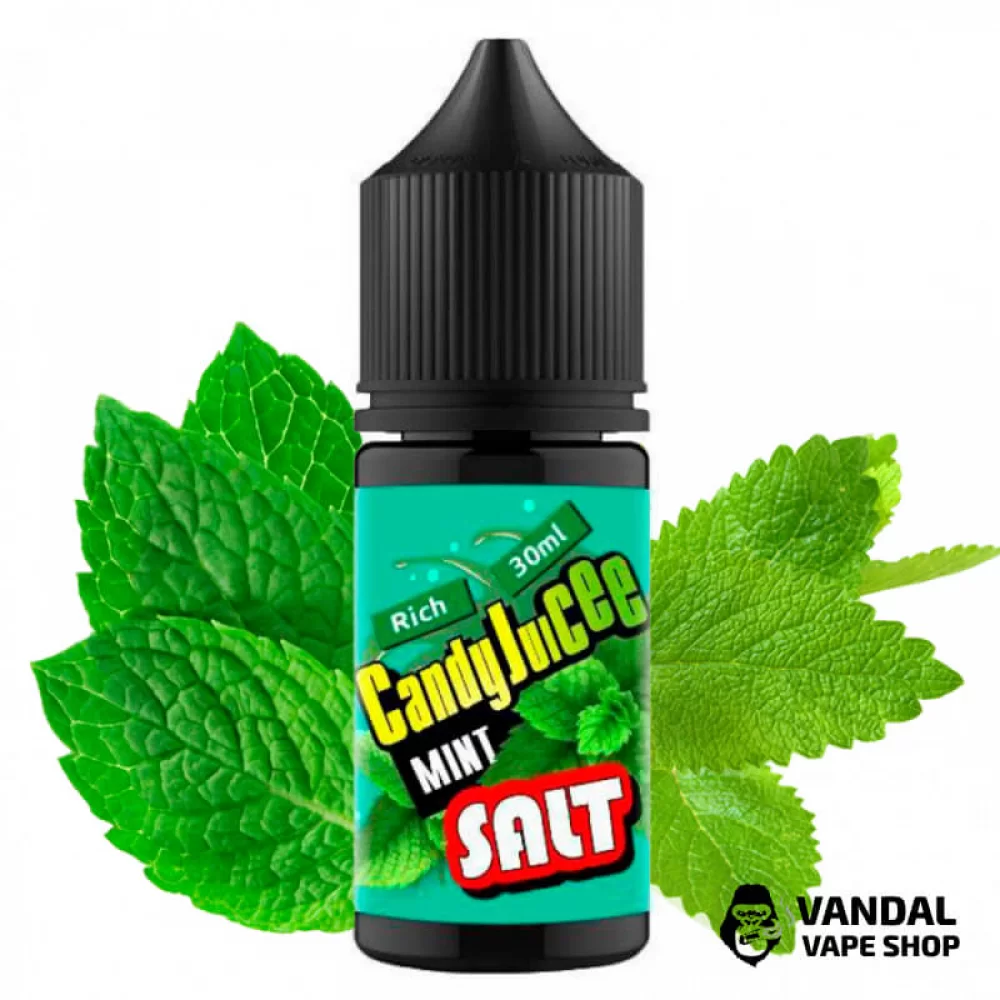 ЖИДКОСТЬ Candy Juicee Salt 30 мл НА СОЛЕВОМ НИКОТИНЕ 25 мг со вкусом мяты ЖИДКОСТЬ Candy Juicee Salt 30 мл НА СОЛЕВОМ НИКОТИНЕ 25 мг со вкусом мяты