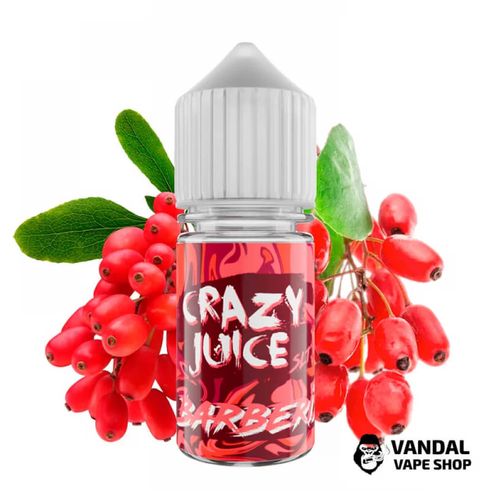ЖИДКОСТЬ Crazy Juice Salt 30 мл НА СОЛЕВОМ НИКОТИНЕ 30 мг со вкусом барбариса
