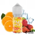 ЖИДКОСТЬ Crazy Juice Salt 30 мл НА СОЛЕВОМ НИКОТИНЕ 30 мг со вкусом апельсина и клубники с холодком