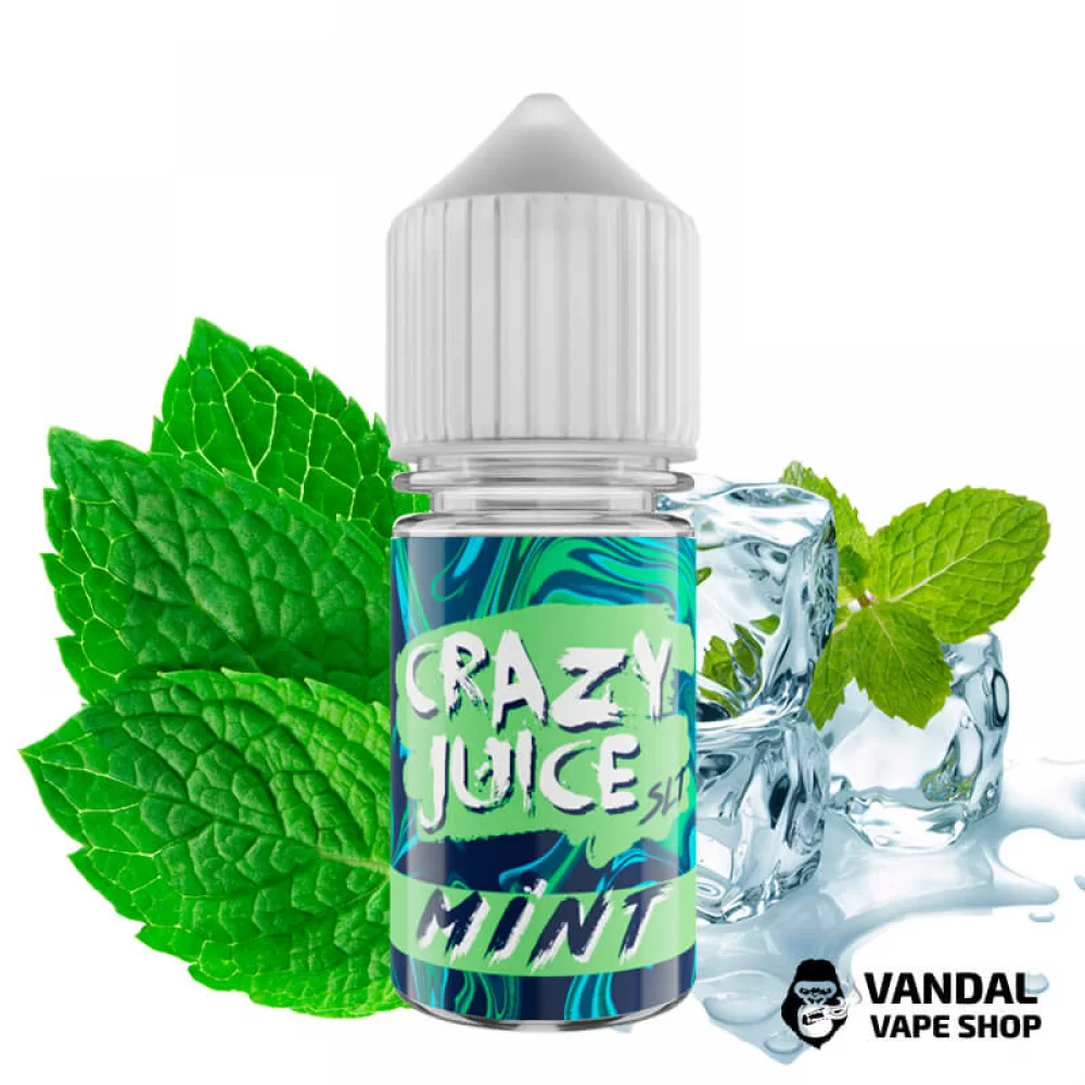 ЖИДКОСТЬ Crazy Juice Salt 30 мл НА СОЛЕВОМ НИКОТИНЕ 30 мг со вкусом мяты ЖИДКОСТЬ Crazy Juice Salt 30 мл НА СОЛЕВОМ НИКОТИНЕ 30 мг со вкусом мяты