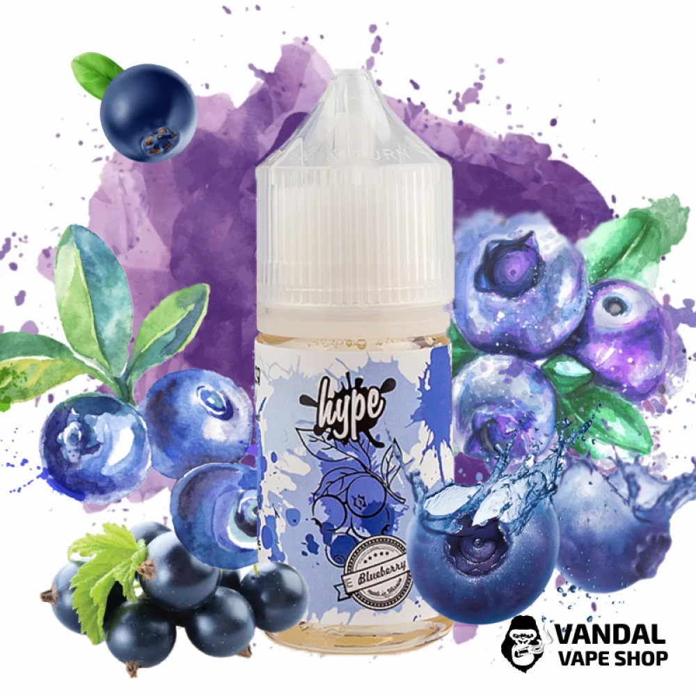 Рідина hype - Blueberry 30 мл 35 мг НА СОЛЬОВОМУ НіКОТИНі зі смаком чорниці та чорної смородини Рідина hype - Blueberry 30 мл 35 мг НА СОЛЬОВОМУ НіКОТИНі зі смаком чорниці та чорної смородини