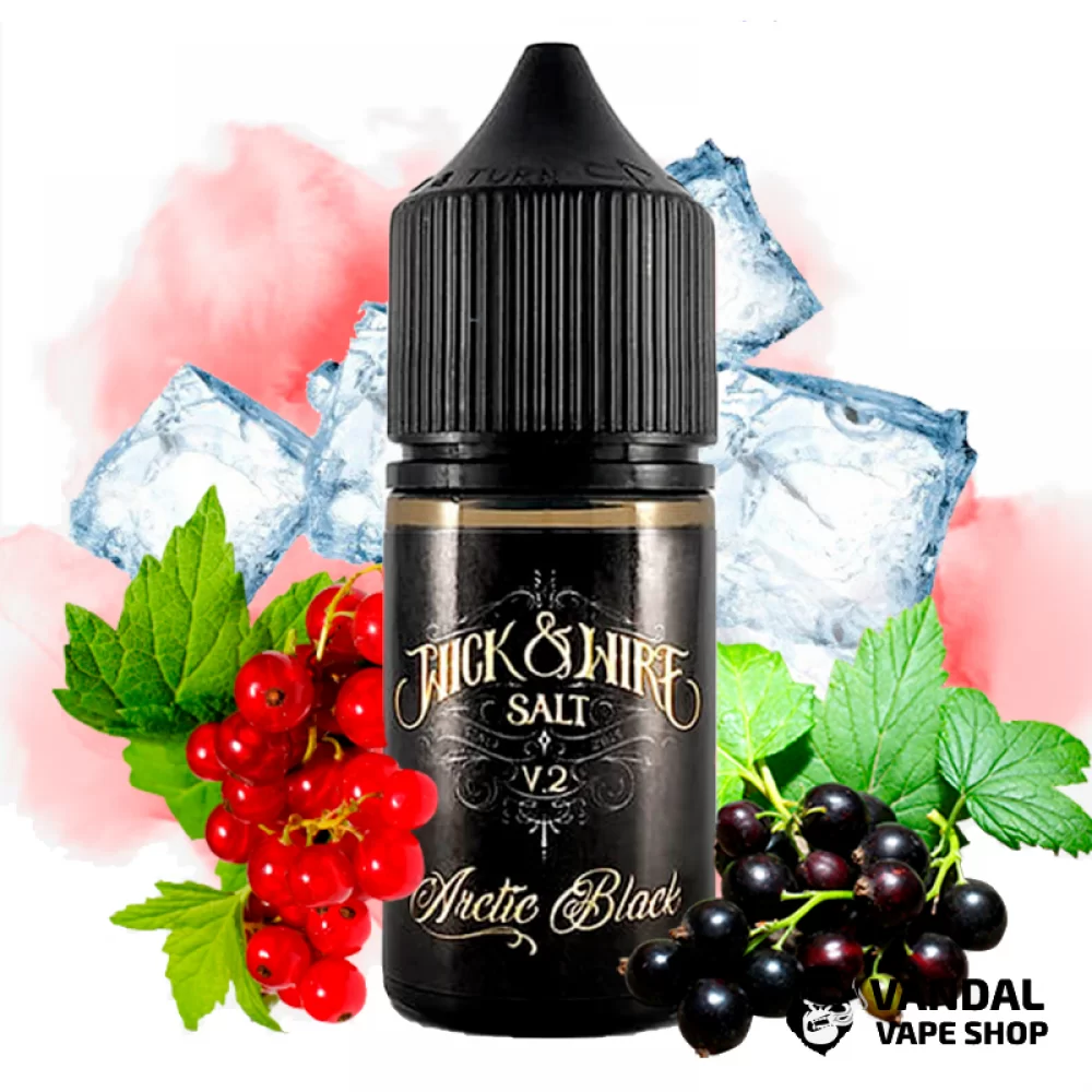 Жидкость Wick&Wire V2 Salt – 30 мл, 25 мг на солевом никотине со вкусом красной и черной смородины со льдом