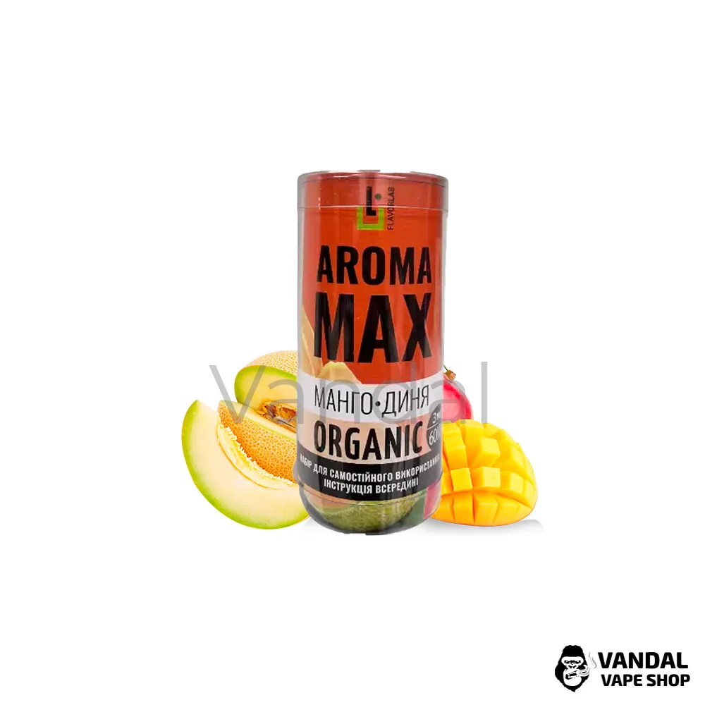 Набор для самозамеса Aroma MAX Organic 60 мл 3мг - со вкусом сочное манго вместе со сладким арбузом.