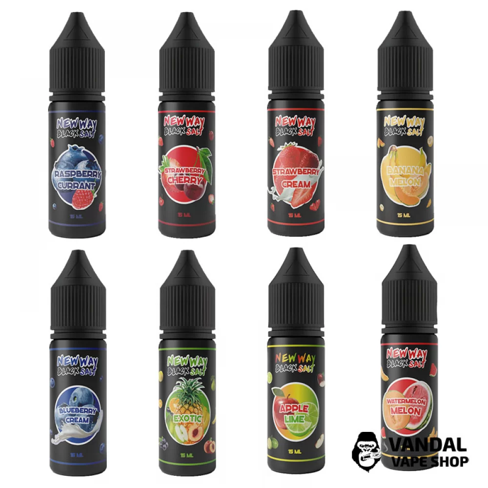 ЖИДКОСТЬ New Way Salt Black 15 мл НА СОЛЕВОМ НИКОТИНЕ