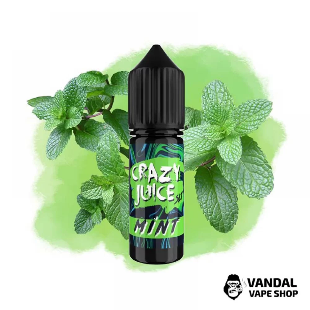 ЖИДКОСТЬ Crazy Juice Salt 15 мл НА СОЛЕВОМ НИКОТИНЕ 50 мг со вкусом мяты ЖИДКОСТЬ Crazy Juice Salt 15 мл НА СОЛЕВОМ НИКОТИНЕ 50 мг со вкусом мяты