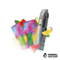 Набор L 2.0: Voopoo VMATE Pro 2 Space Grey + Lucky 30 Watermelon lemonade 65 мг + Lucky 30 Apple 65 мг + Стикерпак