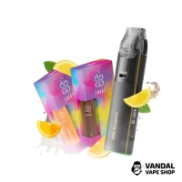 Набор L 2.0: Voopoo VMATE Pro 2 Gilt Black + Lucky 30 Cola 65 мг + Lucky 30 Orange Lemonade 65 мг + Стикерпак