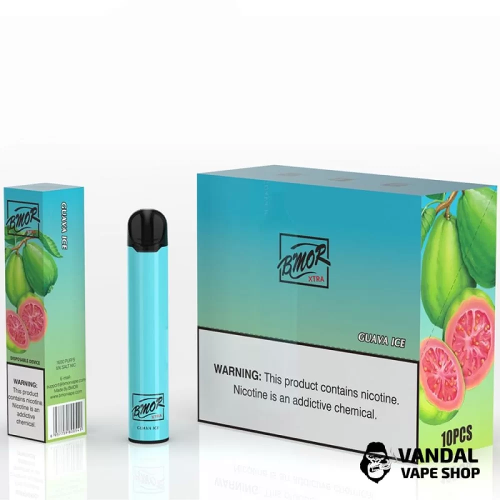 Одноразка BMOR XTRA 1600 puffs Disposable Pod Kit - Guava Ice 5% со вкусом гуавы с холодком Одноразка BMOR XTRA 1600 puffs Disposable Pod Kit - Guava Ice 5% со вкусом гуавы с холодком