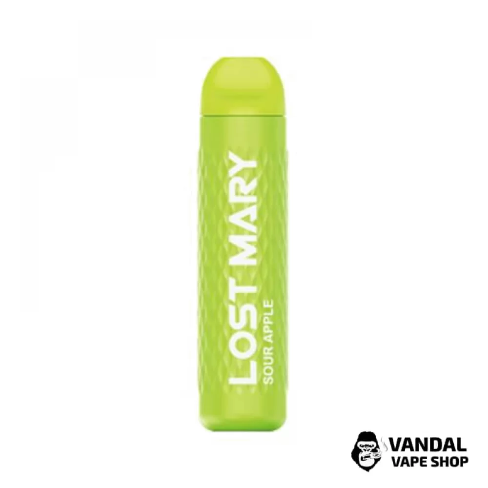 Одноразовая Pod-система Lost Mary 3000 Standart с крепостью никотина 5% со вкусом кислого яблока