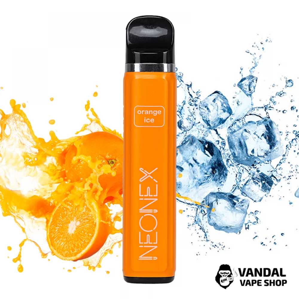 Одноразовая Pod система Neonex Disposable Pod Kit 4.5% 550 mAh на 1500 затяжек со вкусом апельсина с холодком Одноразовая Pod система Neonex Disposable Pod Kit 4.5% 550 mAh на 1500 затяжек со вкусом апельсина с холодком