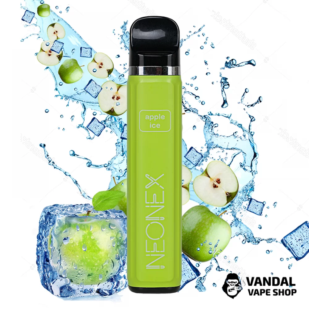 Одноразовая Pod система Neonex Disposable Pod Kit 4.5% 550 mAh Apple Ice на 1500 затяжек со вкусом яблока с холодком