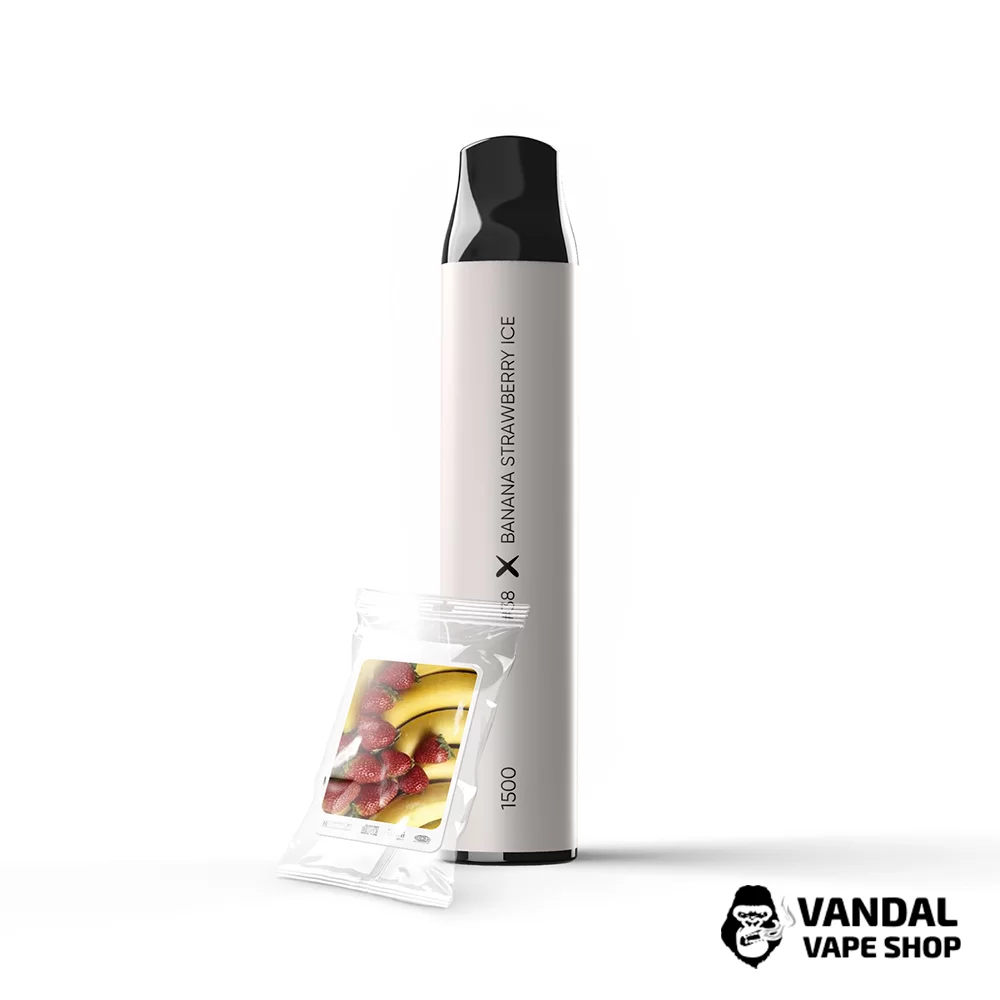  Одноразовый Pod SAB 1500 Disposable Pod 850 мАг 5% на 1500 затяжек со вкусом банана и клубники