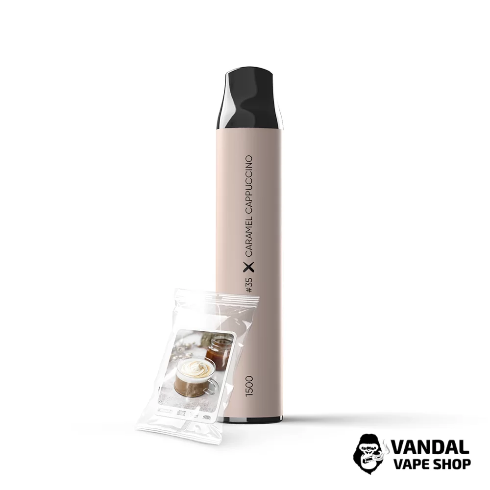  Одноразовый Pod SAB 1500 Disposable Pod 850 мАг 5% на 1500 затяжек со вкусом капучино с карамелью