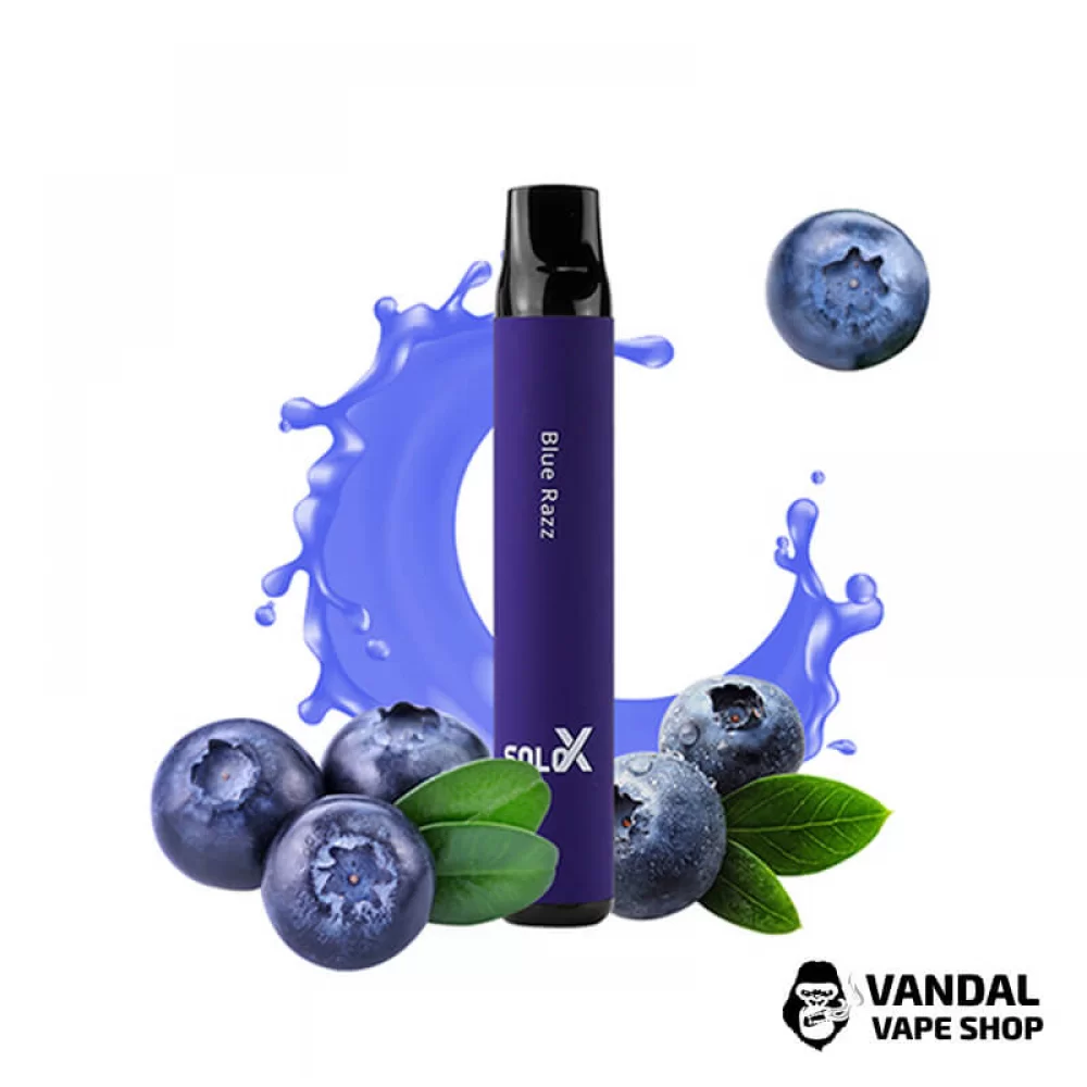 Одноразовая Pod система Vapeman SOLO X 50 мг 850 мАч на 1500 затяжек со вкусом черники и малины