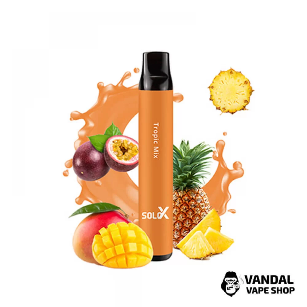 Одноразовая Pod система Vapeman SOLO X 50 мг 850 мАч на 1500 затяжек со вкусом тропических фруктов
