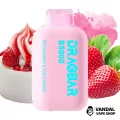 Одноразовая Pod система DragBar B5000 50 мг 500 мАч на 5000 затяжек со вкусом клубничного мороженого