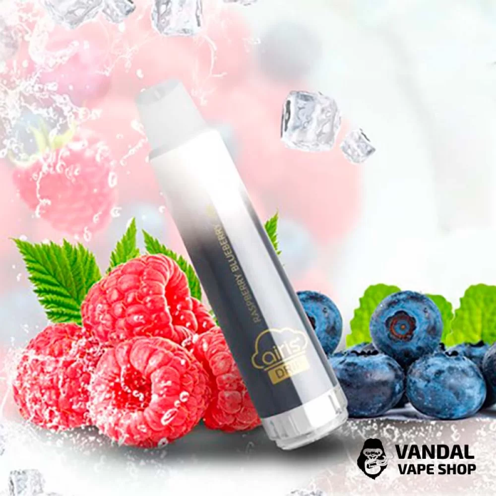 Одноразовый Pod Airis Drip 1200 мАч без никотина на 2600 затяжек со вкусом черники и малины