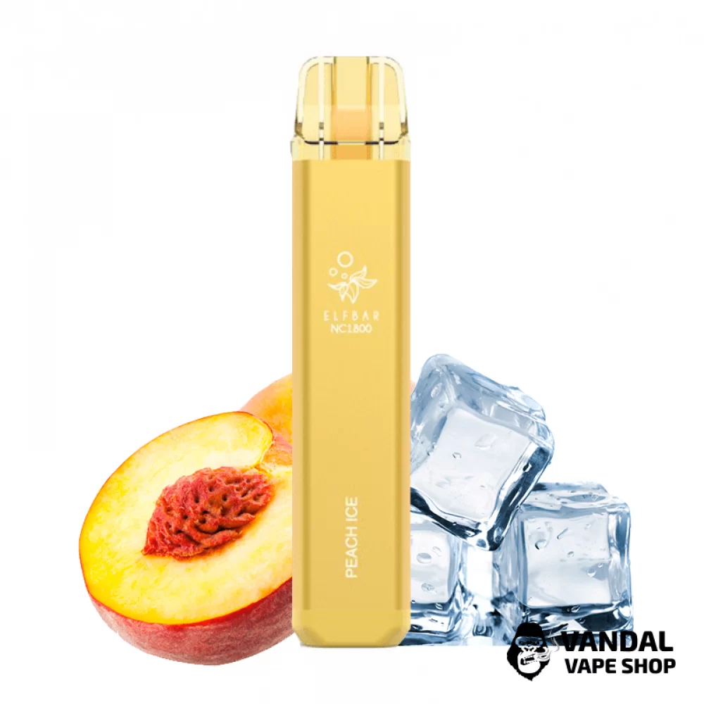 Одноразовый Pod Elf Bar NC1800 Disposable Device 950mAh 5% на 1800 затяжек со вкусом персика с холодком