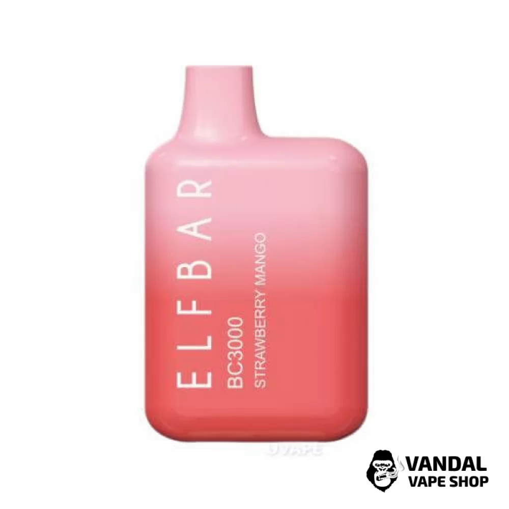 Одноразовый Pod Elf Bar BC3000 Disposable Device 650mAh 5% на 3000 затяжек со вкусом клубники и манго