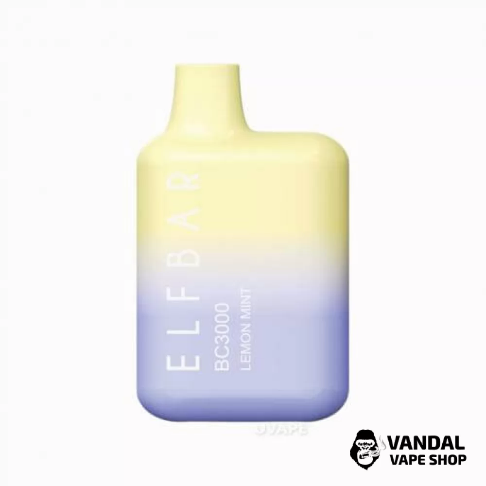 Одноразовый Pod Elf Bar BC3000 Disposable Device 650mAh 5% на 3000 затяжек со вкусом лимона с мятой