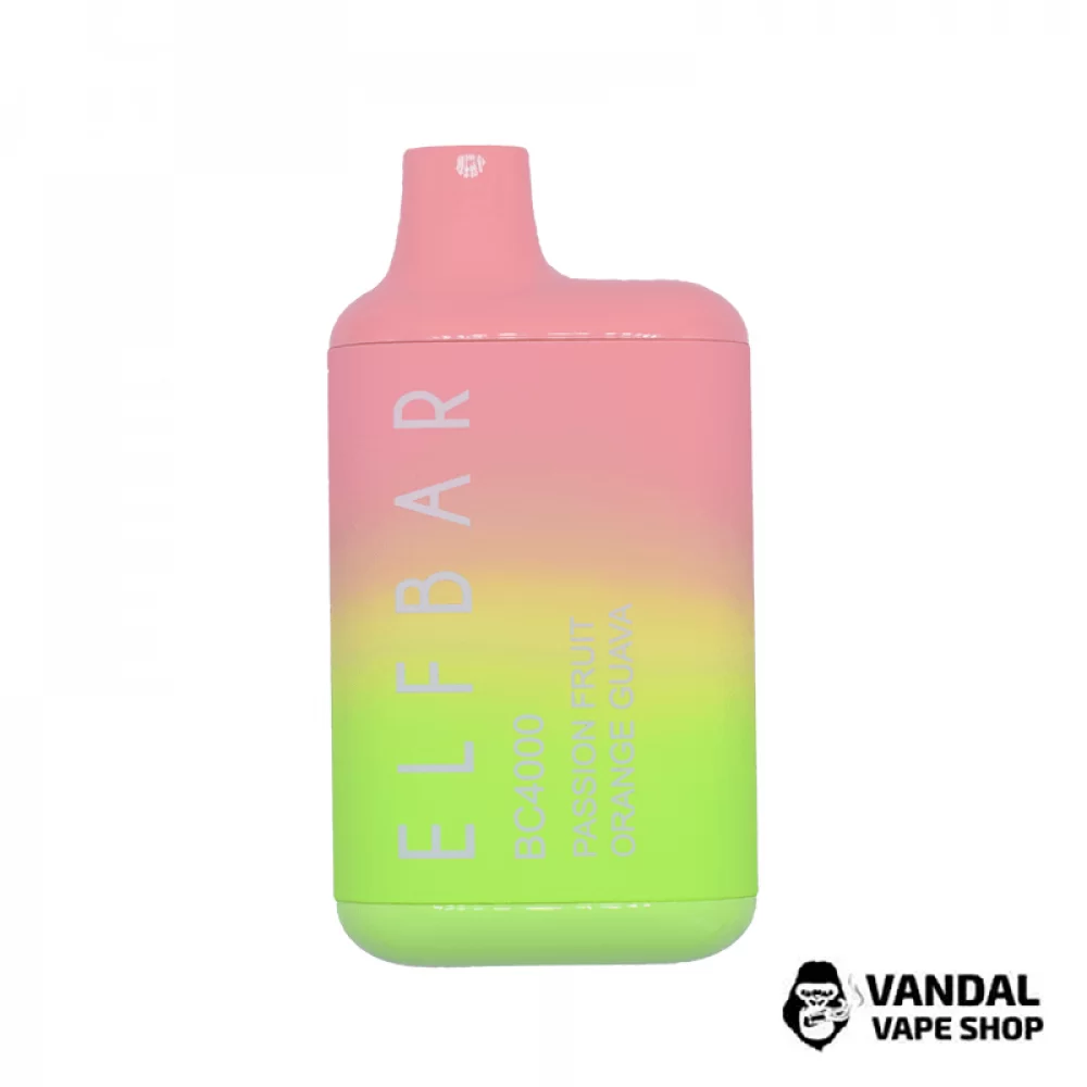 Одноразовый Pod Elf Bar BC4000 Disposable Device 650mAh 5% на 4000 затяжек со вкусом маракуйи, апельсина и гуавы