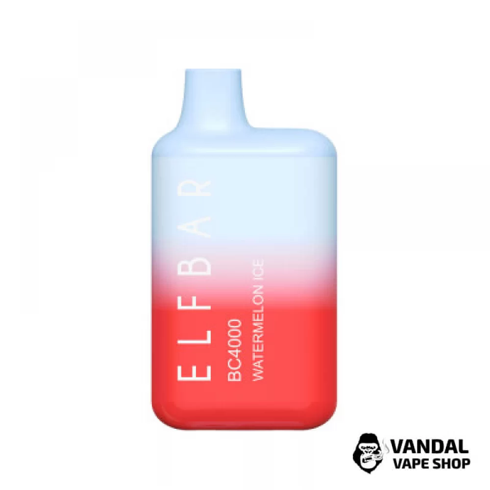 Одноразовый Pod Elf Bar BC4000 Disposable Device 650mAh 5% на 4000 затяжек со вкусом арбуза со льдом Одноразовый Pod Elf Bar BC4000 Disposable Device 650mAh 5% на 4000 затяжек со вкусом арбуза со льдом