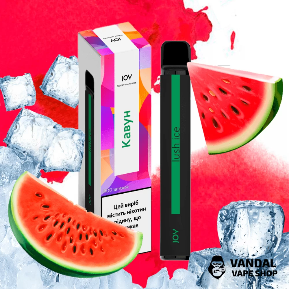 Одноразовая Pod система JOY Disposable Pod Kit 5% 550 mAh на 900 затяжек со вкусом арбуза с холодком