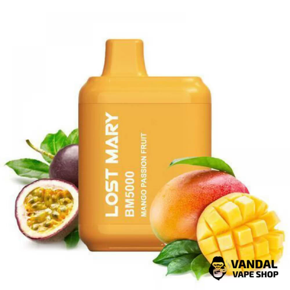 Одноразовый Pod Lost Mary BM5000 650 мАч 5% на 5000 затяжек со вкусом манго и маракуйи