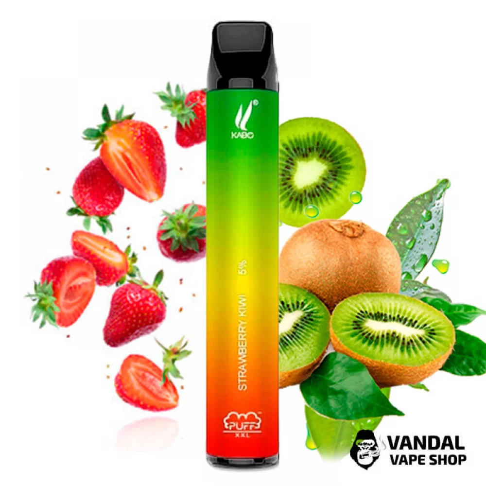 Одноразовая Pod система Puff XXL на 1600 затяжек со вкусом клубники и киви
